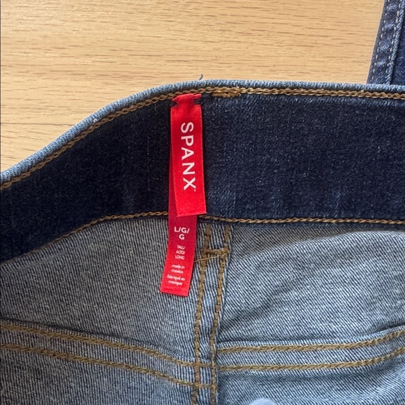 SPANX Midnight Shade Dark Blue Skinny Jeans L - Picture 5 of 7